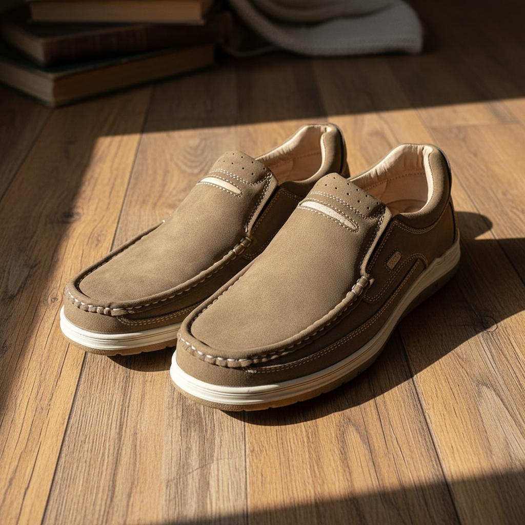 Premium Handcrafted Light Brown Medicated Comfort Insole | Durable Shock Absorber Sole – Ultimate Daily Wear Comfort
